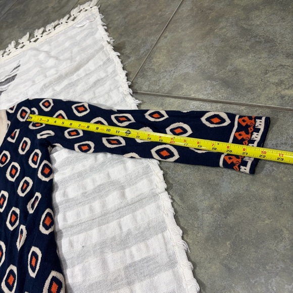 THML Aztec Southwestern Cardigan Boho Style Tunic Length Sz L Quiet Luxury - Picture 11 of 11